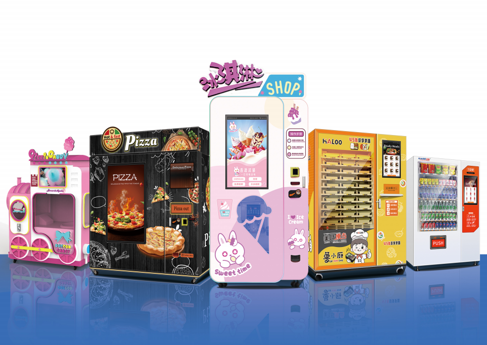 Qida, içki və xüsusi məhsullar üçün müxtəlif növ vending aparatları